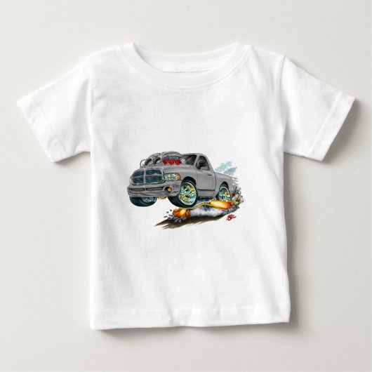 ごまかしSRT10の灰色のトラック ベビーTシャツ (正面)