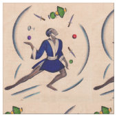 ごまかす曲芸師のプリント ファブリック (クローズアップ)