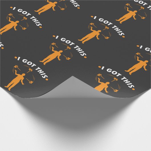 ごまかす火-私はこれを得ました-はサーカスのギフトごまかします ラッピングペーパー (角)