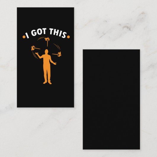 ごまかす火-私はこれを得ました-はサーカスのギフトごまかします 名刺 (正面/裏面)