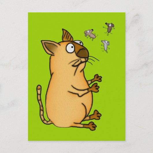 ごまかす猫 ポストカード (正面)