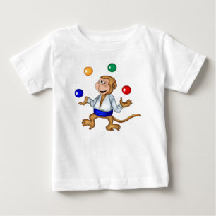 ごまかす猿のTシャツ ベビーTシャツ