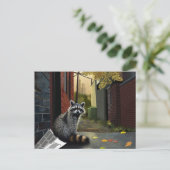 ごみのパンダが決断 ポストカード (スタンド正面)