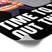 ごみの切り札を取り出す時おもしろい間 ポスター (角)