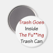 ごみは消えるゴミ箱の中に入る マグネット (正面/裏面)