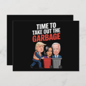ごみを取り出す時間を切り詰める ポストカード (正面/裏面)