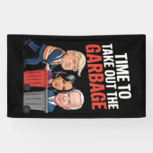 ごみを取り出す時間を切り詰める 横断幕 (横)