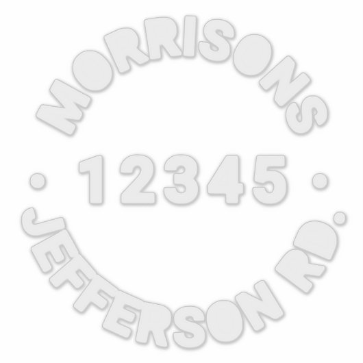 ごみカスタムごみリサイクルのビンのアドレス番号 シール (正面)