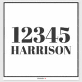 ごみカスタムごみリサイクルのビンのアドレス番号 シール (シート)