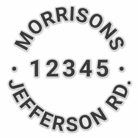 ごみカスタムごみリサイクルのビンのアドレス番号 シール (正面)