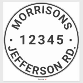 ごみカスタムごみリサイクルのビンのアドレス番号 シール