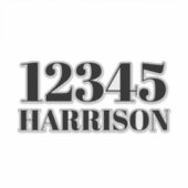 ごみカスタムごみリサイクルのビンのアドレス番号 シール (正面)