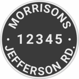 ごみカスタムごみリサイクルのビンのアドレス番号 シール