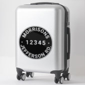 ごみカスタムごみリサイクルのビンのアドレス番号 シール (スーツケース)