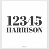 ごみカスタムごみリサイクルのビンのアドレス番号 シール (シート)