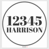 ごみカスタムごみリサイクルのビンのアドレス番号 シール (シート)