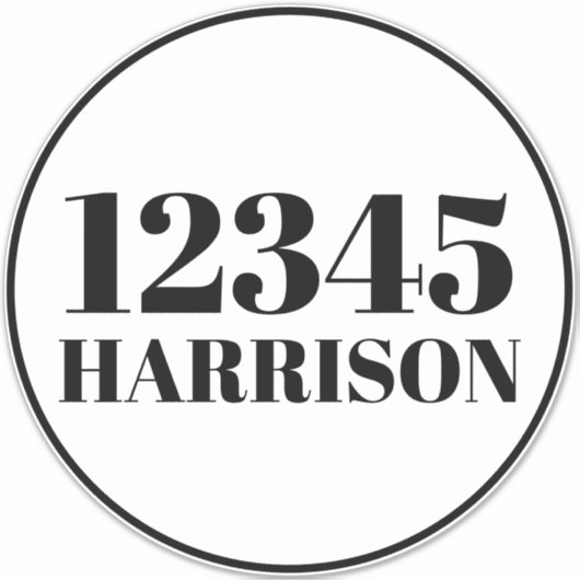 ごみカスタムごみリサイクルのビンのアドレス番号 シール (正面)