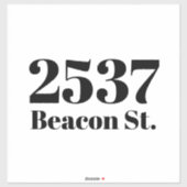 ごみカスタムごみリサイクルのビンのアドレス番号 シール (シート)