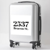 ごみカスタムごみリサイクルのビンのアドレス番号 シール (スーツケース)