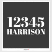 ごみカスタムごみリサイクルのビンのアドレス番号 シール (シート)