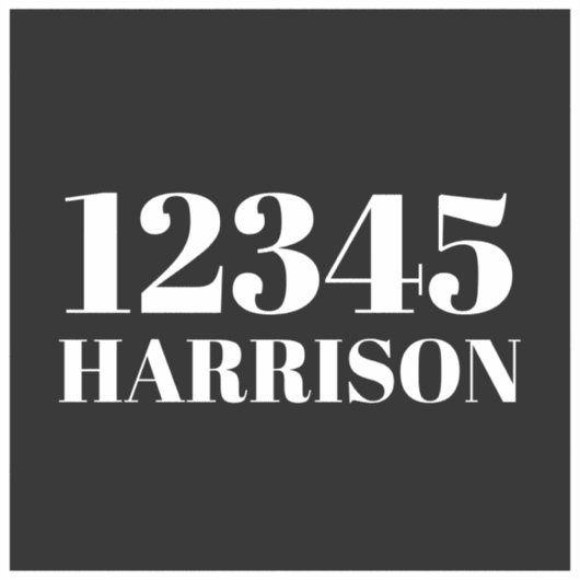 ごみカスタムごみリサイクルのビンのアドレス番号 シール (正面)