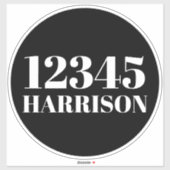 ごみカスタムごみリサイクルのビンのアドレス番号 シール (シート)