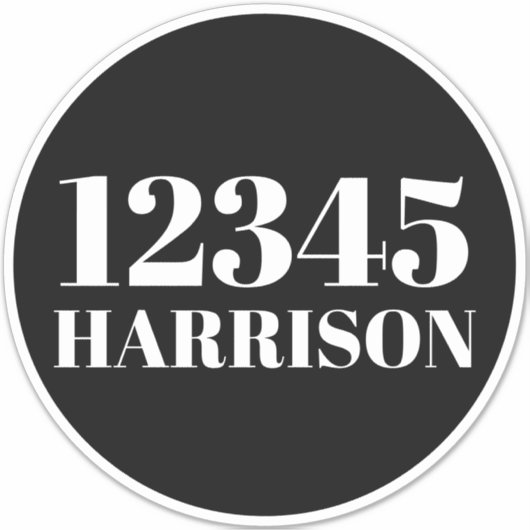 ごみカスタムごみリサイクルのビンのアドレス番号 シール (正面)