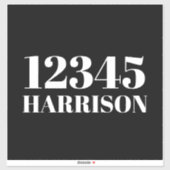 ごみカスタムごみリサイクルのビンのアドレス番号 シール (シート)