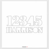 ごみカスタムごみリサイクルのビンのアドレス番号 シール (シート)