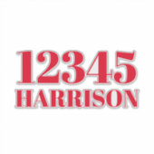 ごみカスタムごみリサイクルのビンのアドレス番号 シール (正面)