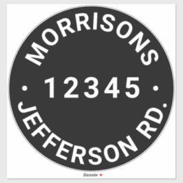 ごみカスタムごみリサイクルのビンのアドレス番号 シール