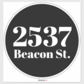 ごみカスタムごみリサイクルのビンのアドレス番号 シール (シート)