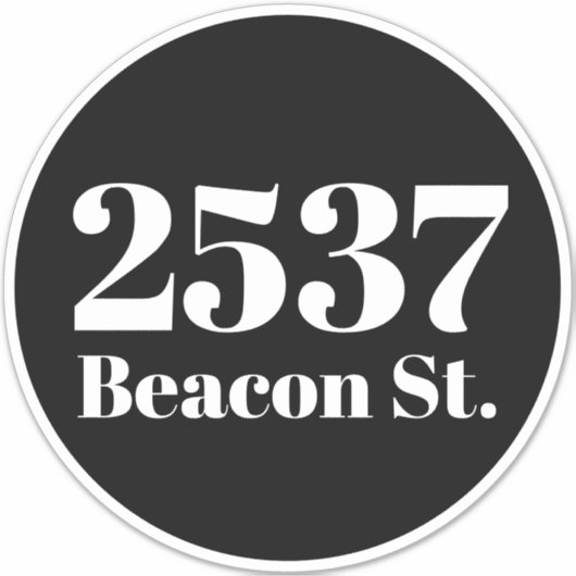 ごみカスタムごみリサイクルのビンのアドレス番号 シール (正面)