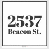 ごみカスタムごみリサイクルのビンのアドレス番号 シール (シート)