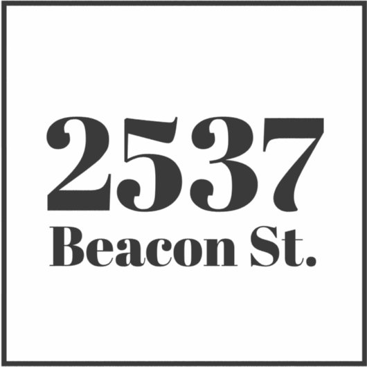 ごみカスタムごみリサイクルのビンのアドレス番号 シール (正面)