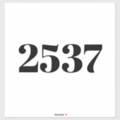 ごみカスタム箱通り番号住所 シール (シート)