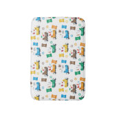 ごみカラフルトラックとビンのリサイクル バスマット (正面縦)
