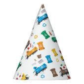 ごみカラフルトラックとビンのリサイクル パーティーハット (左)