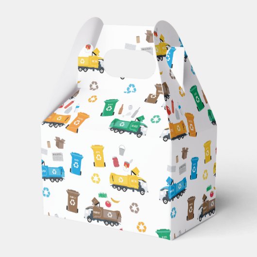 ごみカラフルトラックとビンのリサイクル フェイバーボックス (正面サイド)