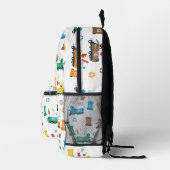 ごみカラフルトラックとビンのリサイクル プリントバックパック (右)