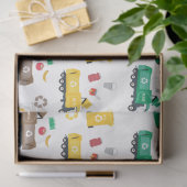 ごみカラフルトラックとビンのリサイクル 薄葉紙 (ギフト)