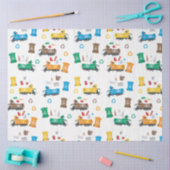 ごみカラフルトラックとビンのリサイクル 薄葉紙 (クラフト)