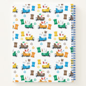 ごみカラフルトラックのビンSketchbookのリサイクル ノートブック (裏面)