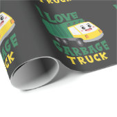 ごみクールトラック愛好の少年幼児 ラッピングペーパー (ロールコーナー)