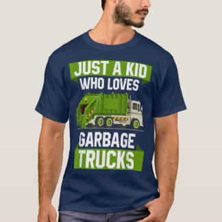 ごみトラックが大好きな子どもだ Tシャツ