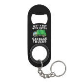 ごみトラックが大好きな男の子 キーホルダー栓抜き (裏面)