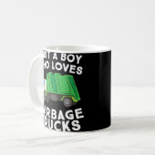 ごみトラックが大好きな男の子 コーヒーマグカップ (正面左)