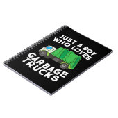 ごみトラックが大好きな男の子 ノートブック (左側)