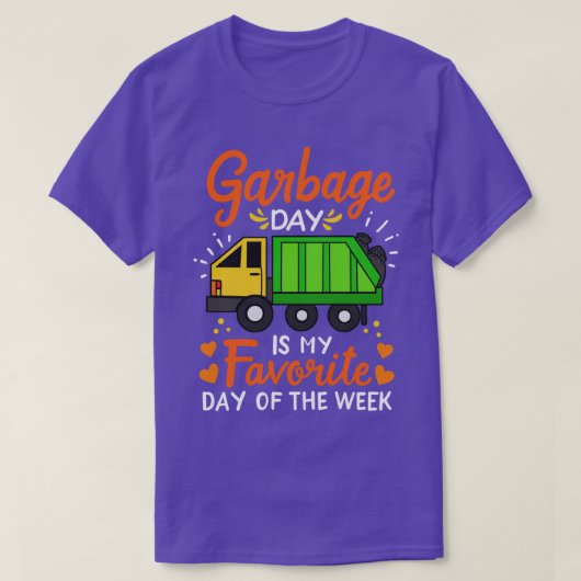 ごみトラックごみ日2 Tシャツ (デザイン正面)