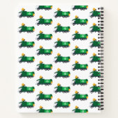 ごみトラックのキッズモノグラムスクールのリサイクル ノートブック (裏面)